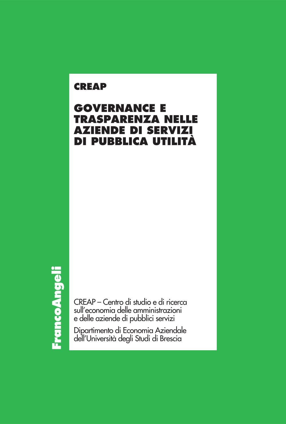 Governance e trasparenza nelle aziende di servizi di pubblica utilità - Librerie.coop
