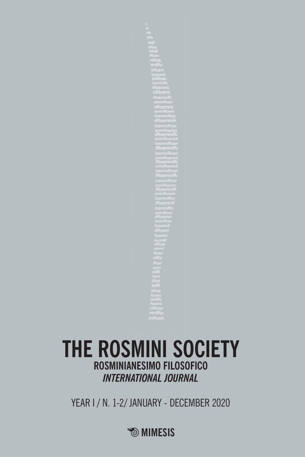 The Rosmini Society N. 1-2 / January-December 2020 - Librerie.coop