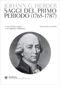 Herder. Saggi del primo periodo (1765-1787) - Librerie.coop