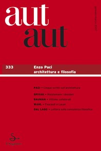 Aut aut 333 - Enzo Paci. Architettura e filosofia - Librerie.coop
