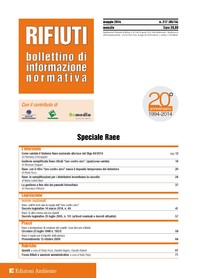 Rivista Rifiuti Speciale RAEE : Bollettino di informazione normativa. Numero 217 - Maggio 2014 - Librerie.coop