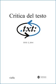 Critica del testo (2014) Vol. 17/2 - Librerie.coop