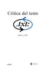 Critica del testo (2015) Vol. 18/2 - Librerie.coop