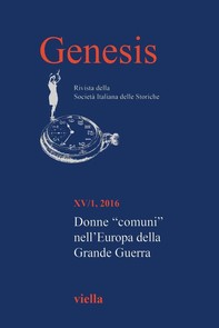 Genesis. Rivista della Società italiana delle storiche (2016) Vol. 15/1 - Librerie.coop