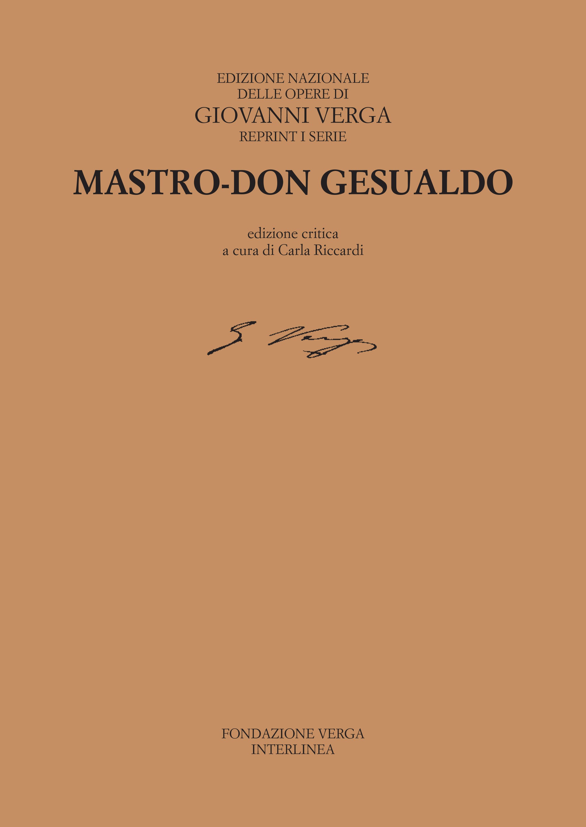 Mastro Don Gesualdo (1889) - Librerie.coop