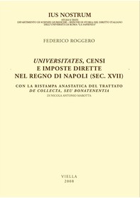 Universitates, censi e imposte dirette nel Regno di Napoli (sec. XVII) - Librerie.coop