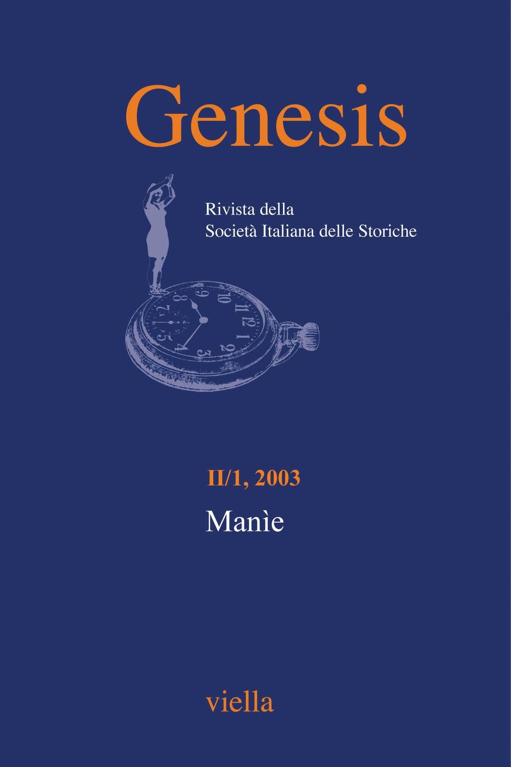 Genesis. Rivista della Società italiana delle storiche (2003) Vol. 2/1 - Librerie.coop