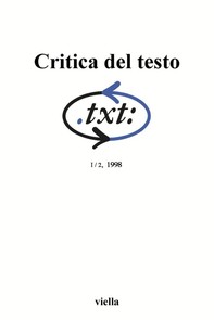 Critica del testo (1998) Vol. 1/2 - Librerie.coop