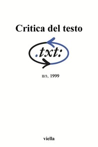 Critica del testo (1999) Vol. 2/3 - Librerie.coop