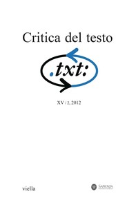 Critica del testo (2012) Vol. 15/2 - Librerie.coop