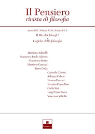 Il Dio dei filosofi?/Logiche della filosofia (2007/1-2) - Librerie.coop