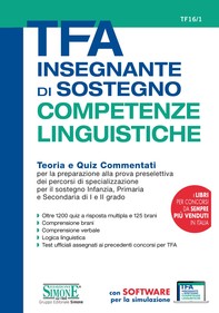 TFA Insegnante di sostegno - COMPETENZE LINGUISTICHE - Teoria e Quiz Commentati - Librerie.coop