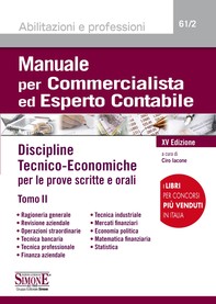 Manuale per Commercialista ed Esperto Contabile - Discipline tecnico-economiche - Tomo II - Librerie.coop