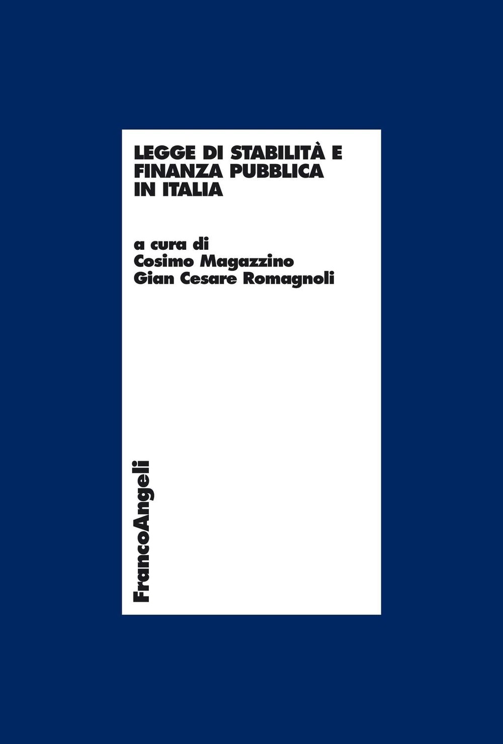 Legge di stabilità e finanza pubblica in Italia - Librerie.coop