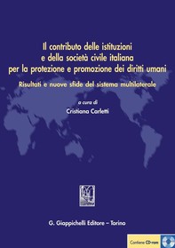 Il contributo delle istituzioni e della societa' civile italiana per la protezione e promozione dei diritti umani. - Librerie.coop