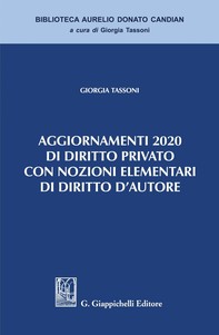Aggiornamenti 2020 di diritto privato con nozioni elementari di diritto d'Autore - e-Book - Librerie.coop