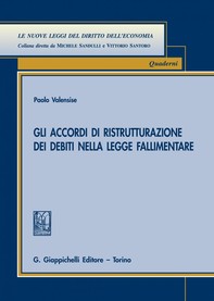 Gli accordi di ristrutturazione dei debiti nella legge fallimentare - Librerie.coop