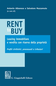 Rent to buy, leasing immobiliare e vendita con riserva della proprietà - Librerie.coop