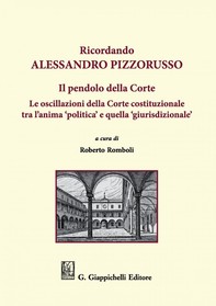 Ricordando Alessandro Pizzorusso. Il pendolo della Corte - Librerie.coop