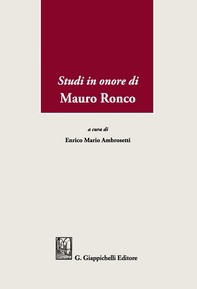 Studi in onore di Mauro Ronco - Librerie.coop