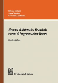 Elementi di Matematica Finanziaria e cenni di Programmazione Lineare - Librerie.coop