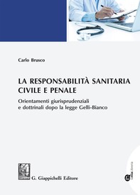 La responsabilità sanitaria civile e penale - Librerie.coop