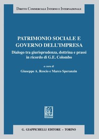 Patrimonio sociale e governo dell'impresa - e-Book - Librerie.coop