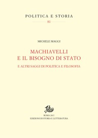 Machiavelli e il bisogno di Stato - Librerie.coop