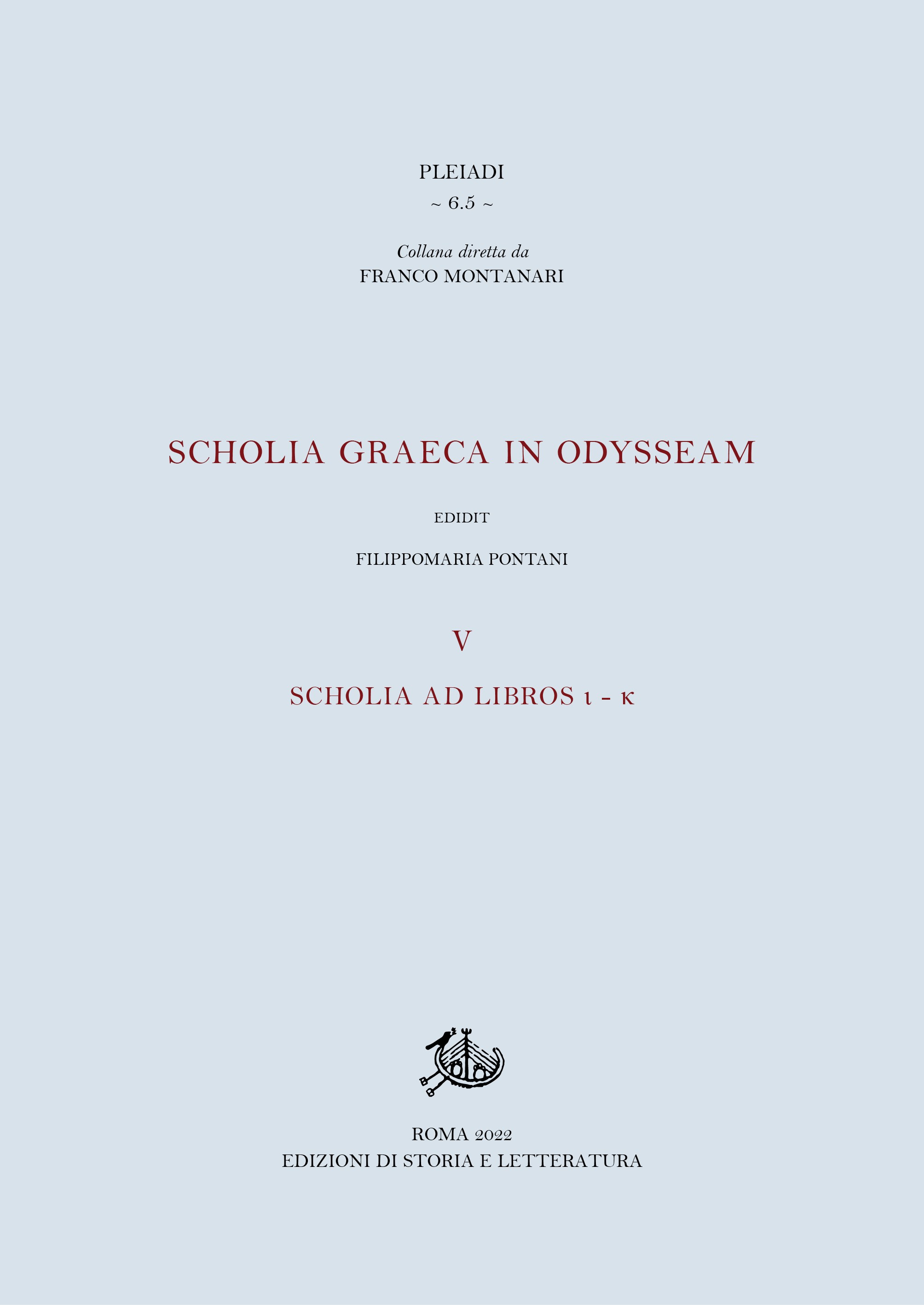Scholia graeca in Odysseam. V - Librerie.coop