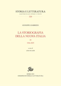 La storiografia della nuova Italia. III - Librerie.coop