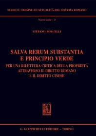 Salva rerum substantia e principio verde - e-Book - Librerie.coop