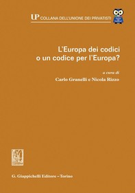 L'Europa dei codici o un codice per l'Europa? - e-Book - Librerie.coop