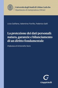 La protezione dei dati personali: natura, garanzie e bilanciamento di un diritto fondamentale - e-Book - Librerie.coop