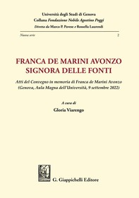 Franca de Marini Avonzo. Signora delle fonti - e-Book - Librerie.coop