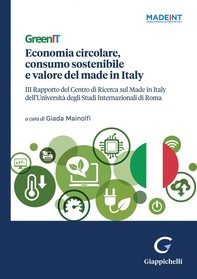 GreenIT. Economia circolare, consumo sostenibile e valore del made in Italy - e-Book - Librerie.coop