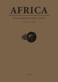 Africa. N.S. IV/1, 2022 - Librerie.coop