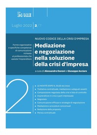 Nuovo Codice della crisi d’impresa. Mediazione e negoziazione nella soluzione della crisi d'impresa - Librerie.coop