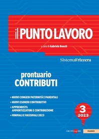 Il Punto Lavoro 3/2023 - Prontuario Contributi - Librerie.coop