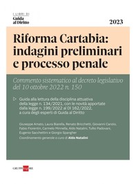 Riforma Cartabia: indagini preliminari e processo penale - Librerie.coop