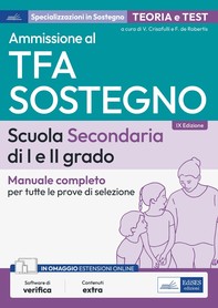 Manuale Concorso TFA Sostegno Didattico nella scuola secondaria di I e II grado - Librerie.coop