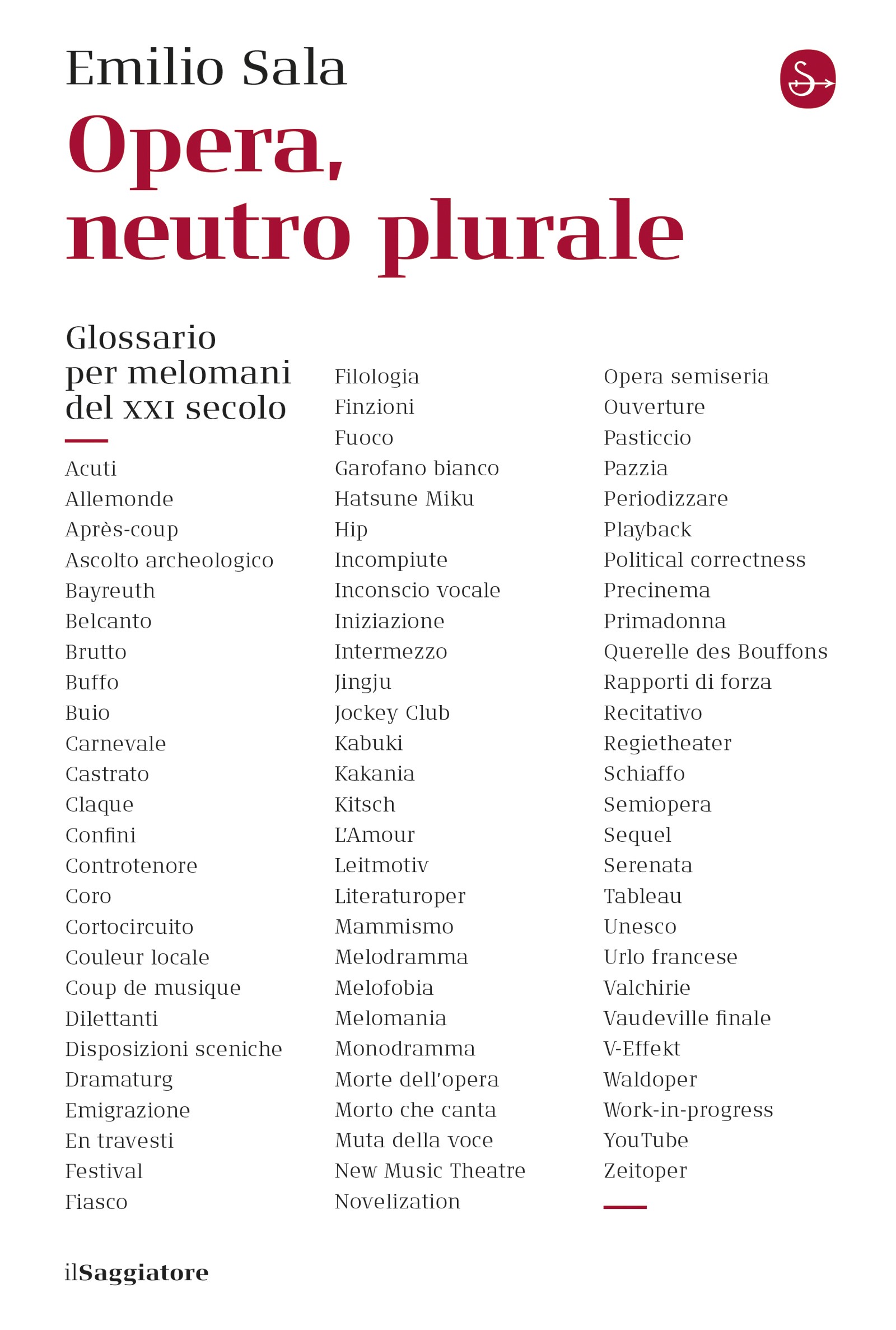 Opera, neutro plurale - Librerie.coop